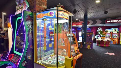 A train, great food, arcade, bowling .